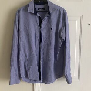 Polo by Ralph Lauren Men's Light Blue Button Down Shirt